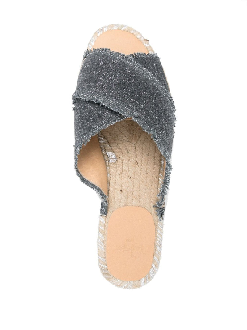 Castañer Palmera flat slip-on espadrille - Canvas - Style ERA0324289 | U... | Urbalenti™ NYC