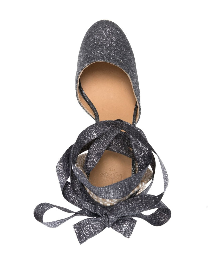 Castañer Carina 90mm Wedge Espadrilles - Leather - Style NA80324289 | Ur... | Urbalenti™ NYC
