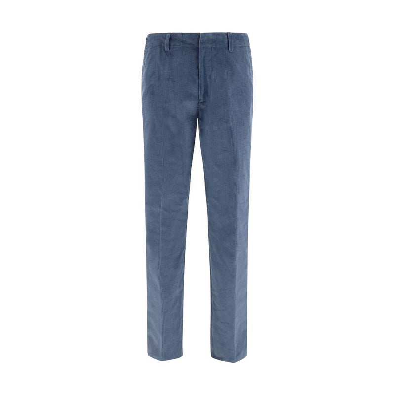 Etro Blue Cotton Casual Pants