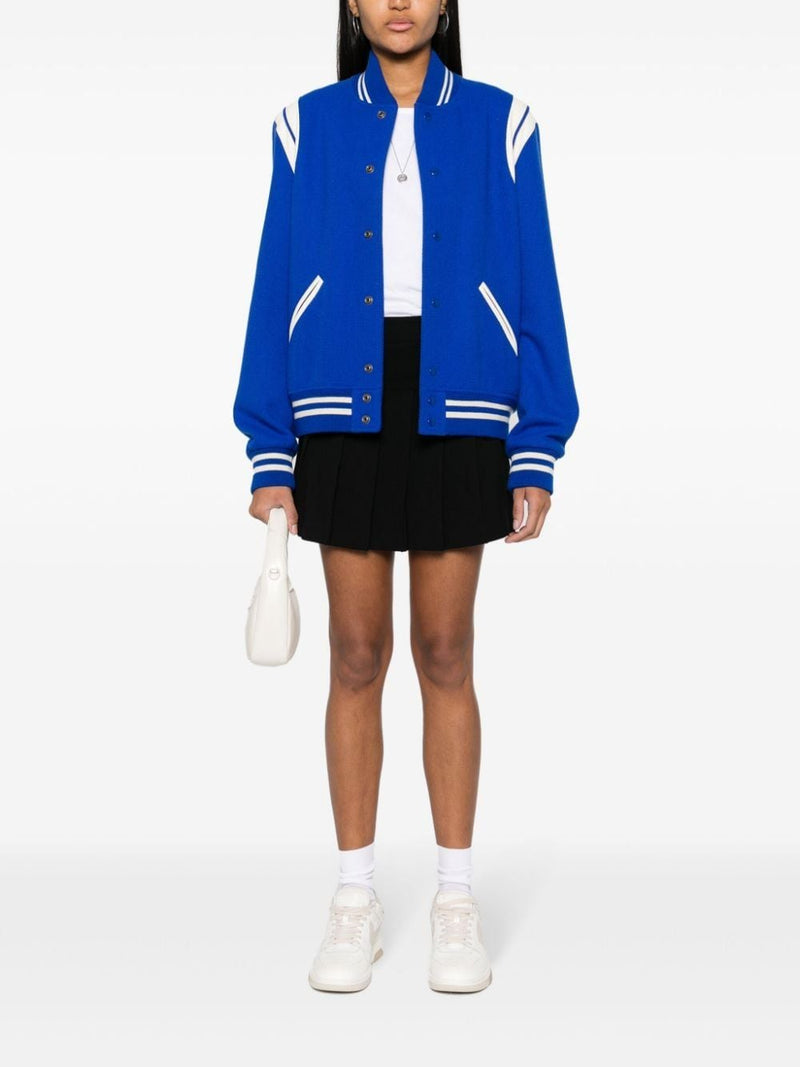 Palm Angels Monogram pleated skirt | Urbalenti™ NYC
