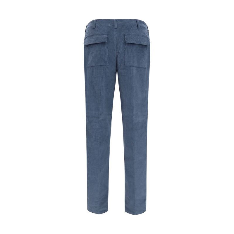Etro Blue Cotton Casual Pants