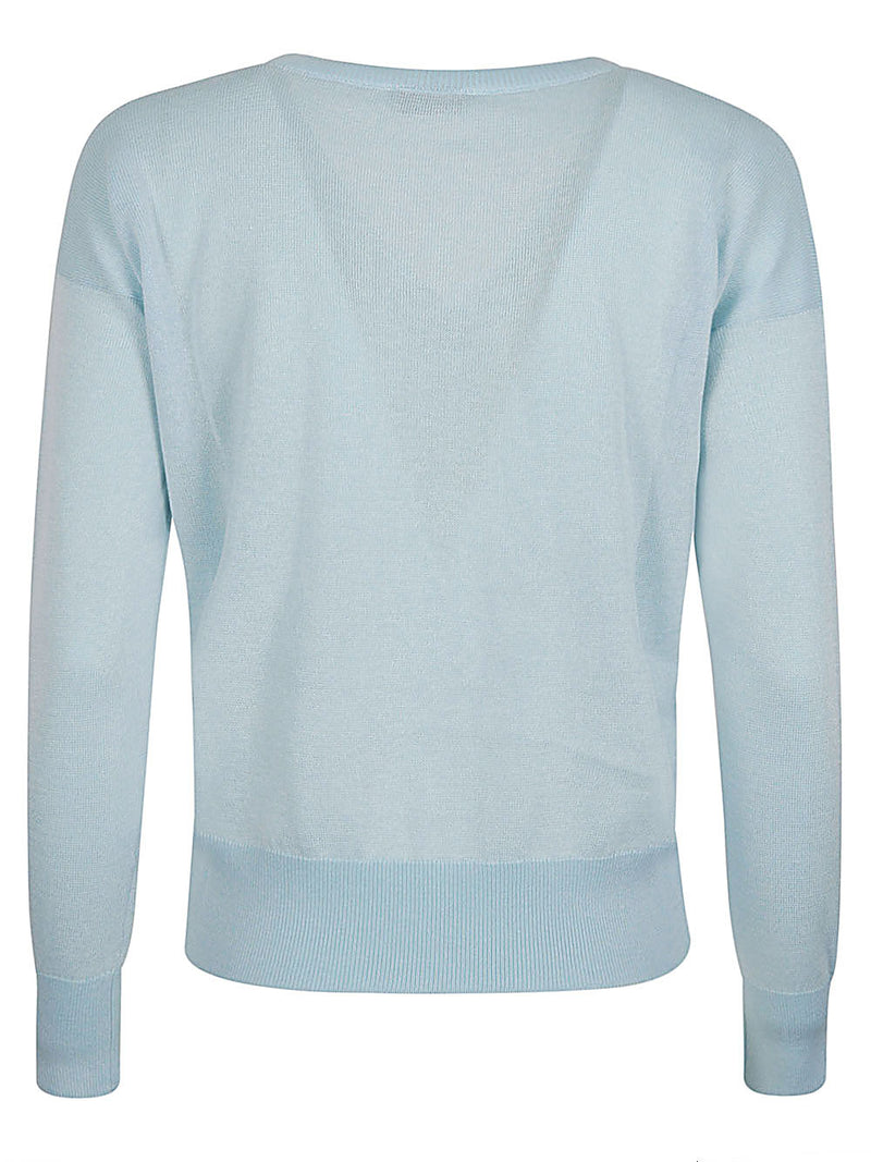 Base Base Cotton blend v-neck sweater