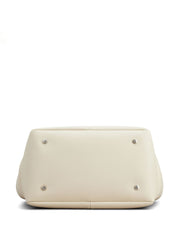 Bottom view of the durable Tod's Di Leather Tote Bag, showcasing its quality and craftsmanship. This bag, from Tod's, is designed for women who appreciate functionality and style in their accessories for Spring - Summer 2024, included in Women > Bags > Shopper.