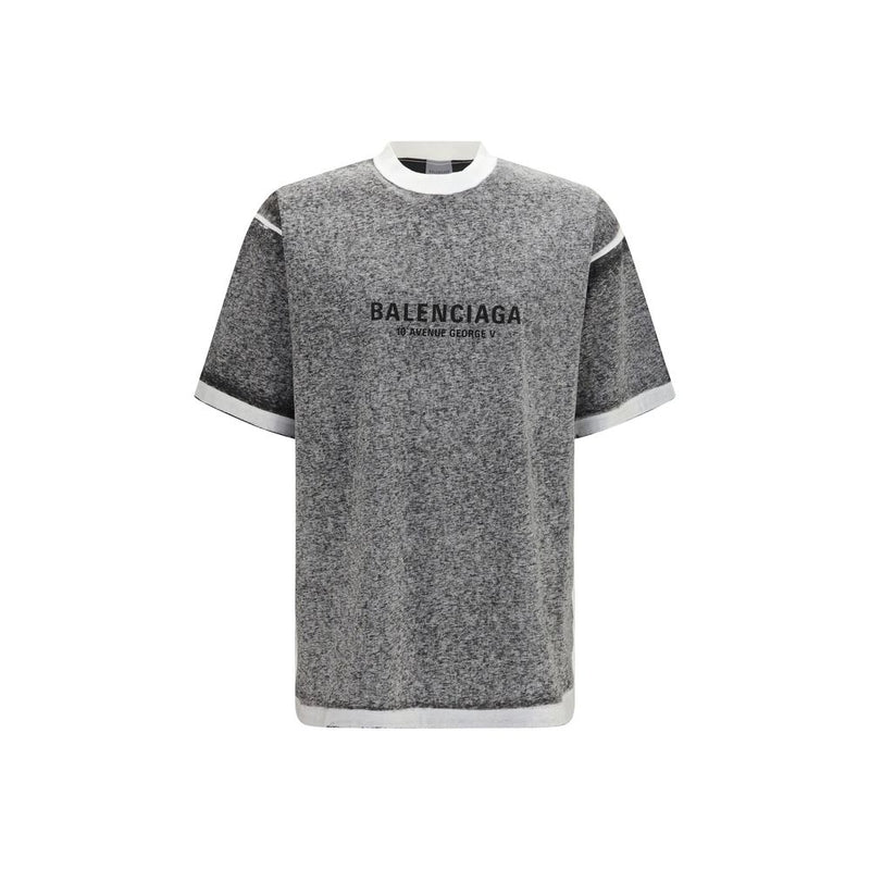 Balenciaga Gray Cotton T-Shirt