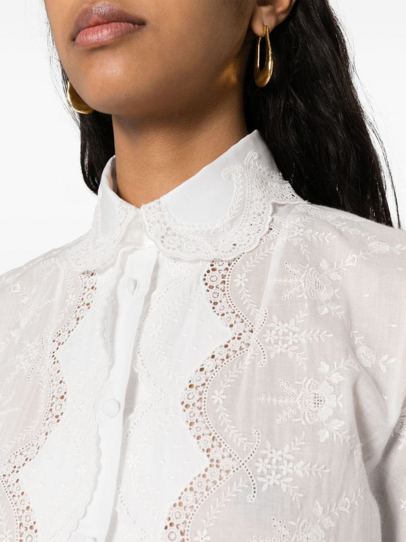Ermanno Scervino Ermanno Scervino Embroidered shirt dress
