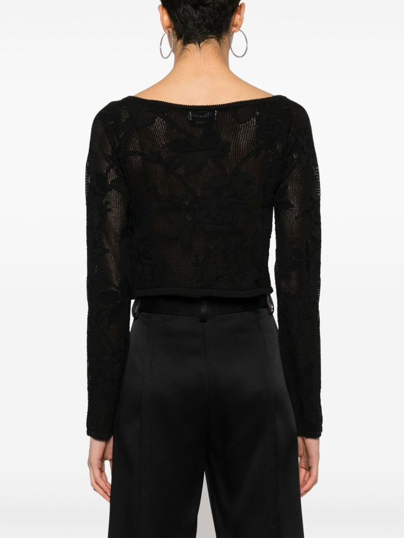 Blumarine Blumarine Embroidered cropped cardigan