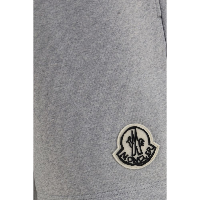 Moncler Gray Cotton Bermuda Shorts