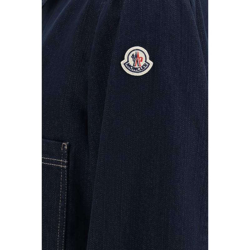 Moncler Blue Cotton Denim Jacket