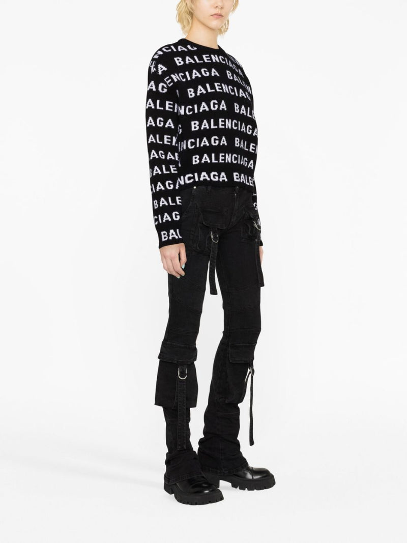 Balenciaga Logo wool sweater | Urbalenti™ NYC