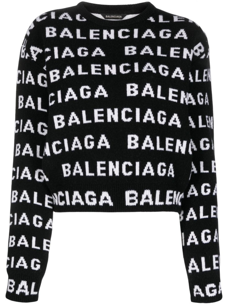 Balenciaga Logo wool sweater | Urbalenti™ NYC