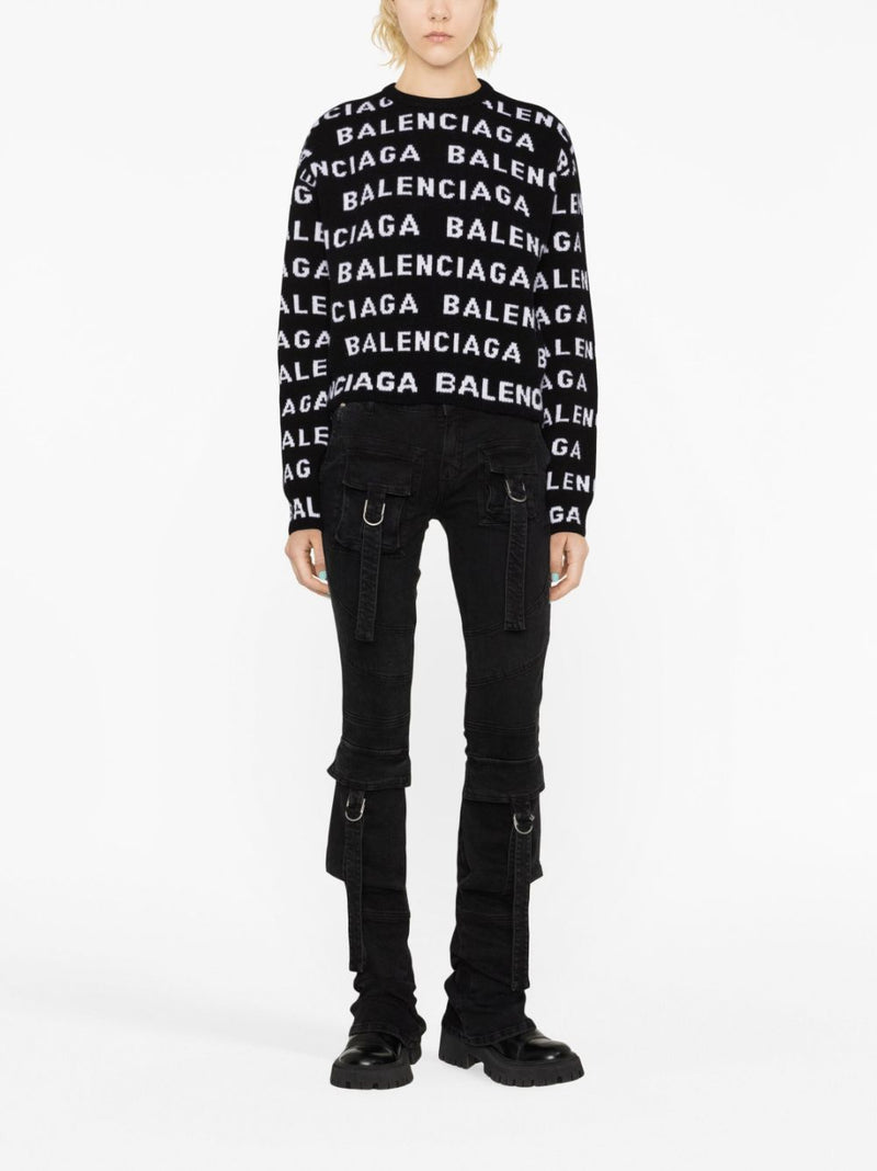 Balenciaga Logo wool sweater | Urbalenti™ NYC