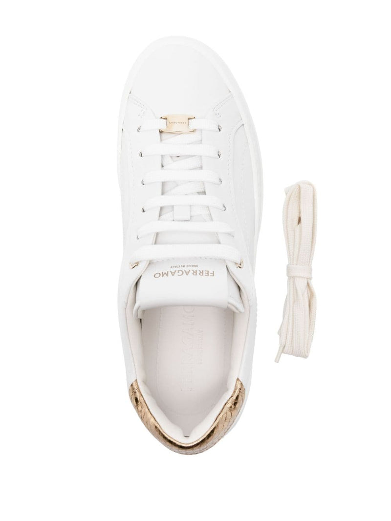 Ferragamo - White Leather | Urbalenti™ NYC