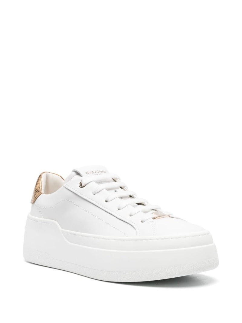 Ferragamo - White Leather | Urbalenti™ NYC