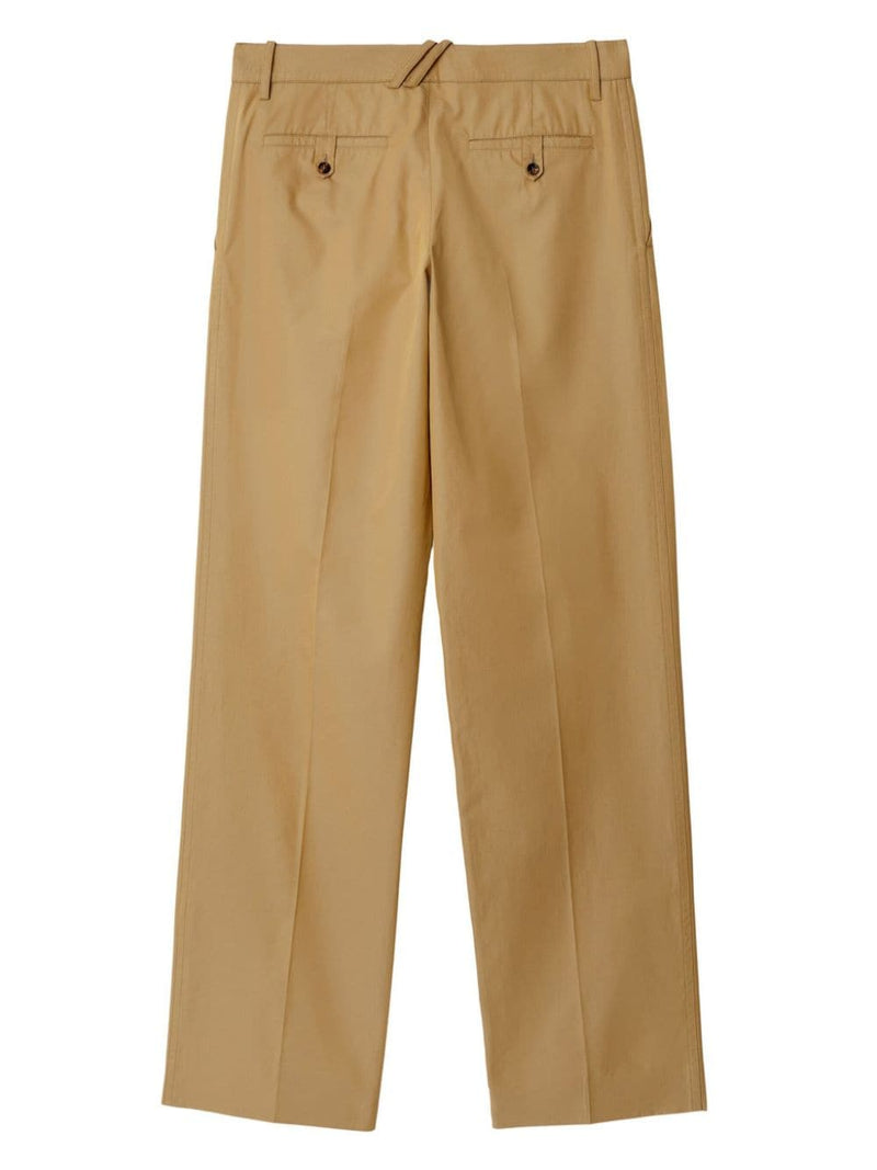 Burberry Straight-leg cotton trousers | Urbalenti™ NYC