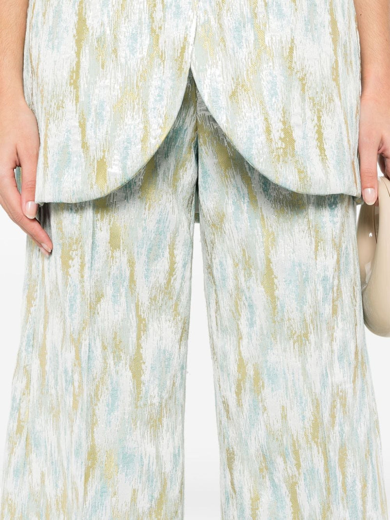 Erika Cavallini Semi-Couture Erika Cavallini Semi-Couture Printed cropped trousers