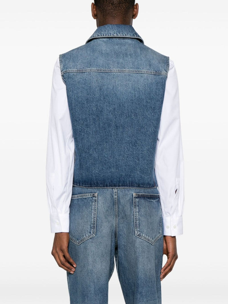 Givenchy Denim cotton vest | Urbalenti™ NYC