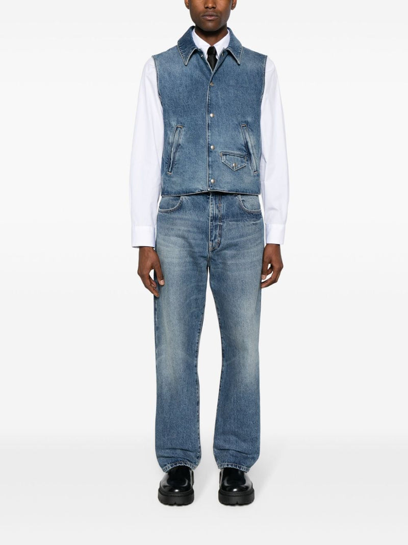 Givenchy Denim cotton vest | Urbalenti™ NYC