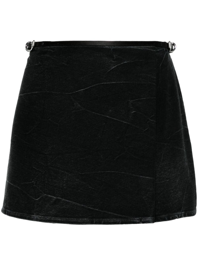 Givenchy VoYou denim mini skirt | Urbalenti™ NYC