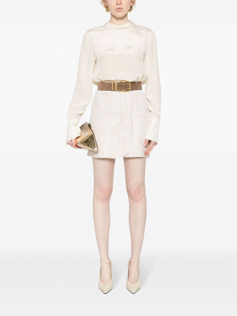 Iro Iro Cotton blend wrapped skirt