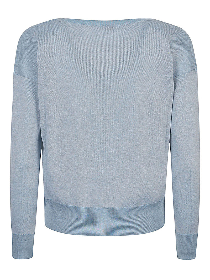 Base Base Cotton blend v-neck sweater