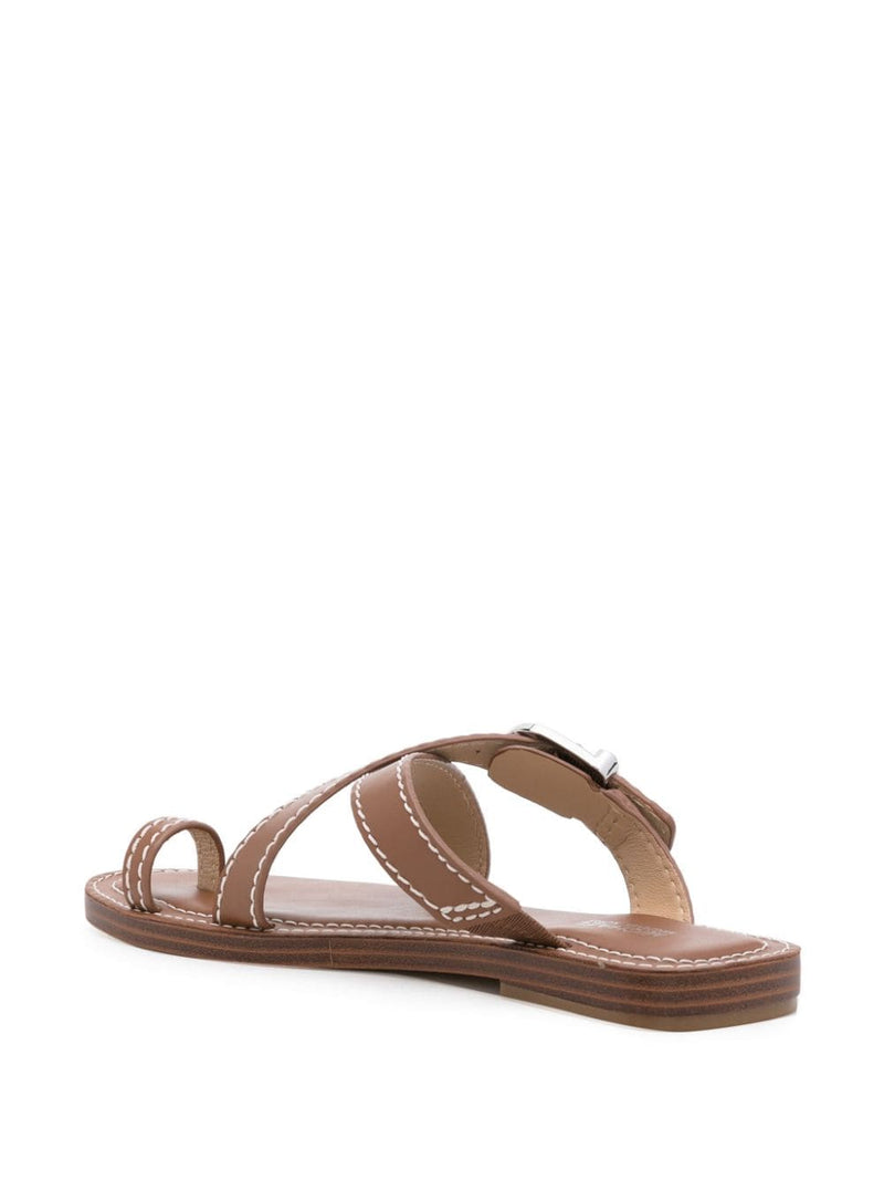 MMK MMK Michael Michael Kors Ashton leather flat sandals.