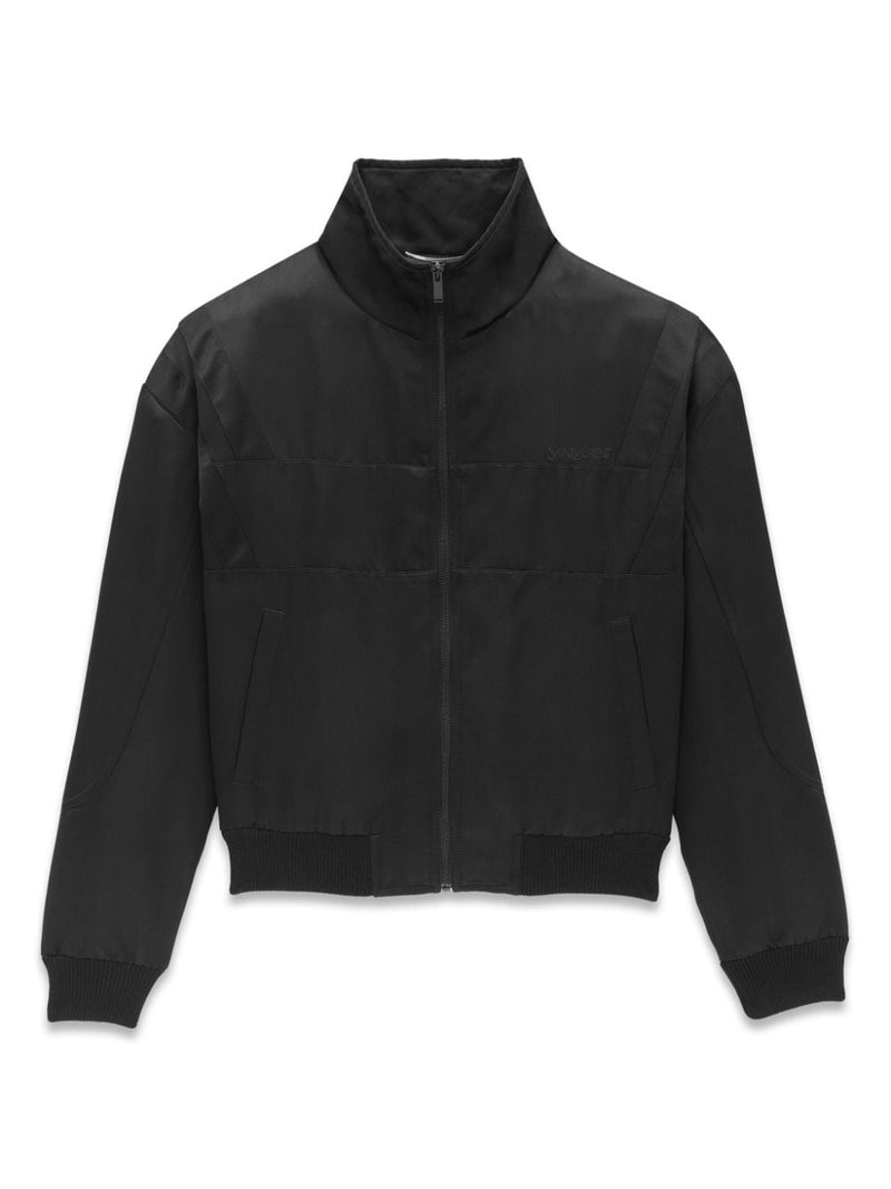 Saint Laurent blouson in satin | Urbalenti™ NYC