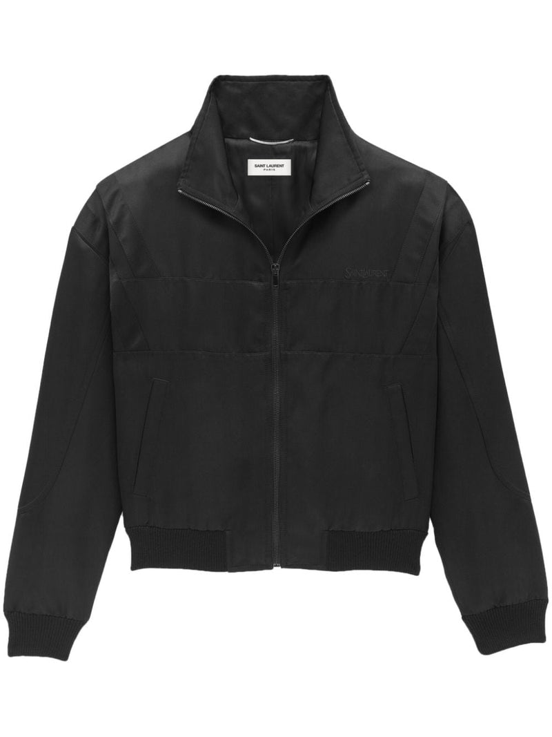 Saint Laurent blouson in satin | Urbalenti™ NYC