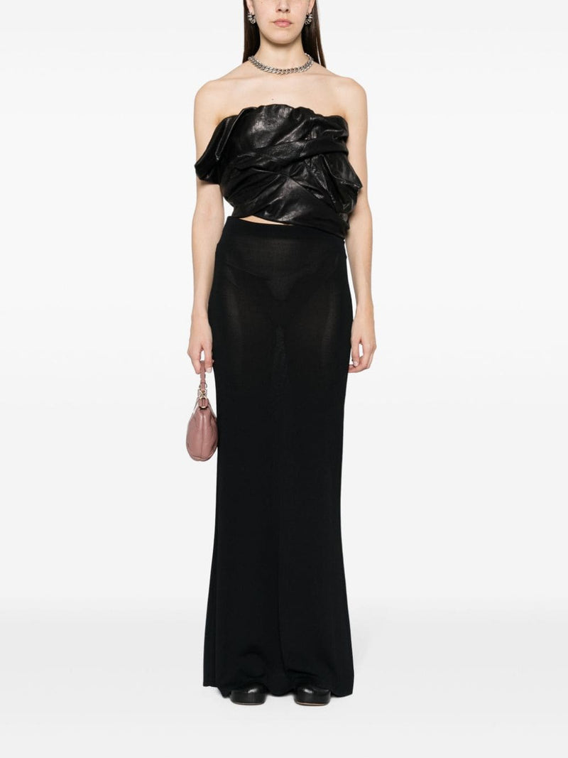 Rick Owens Rick Owens Draped leather bustier