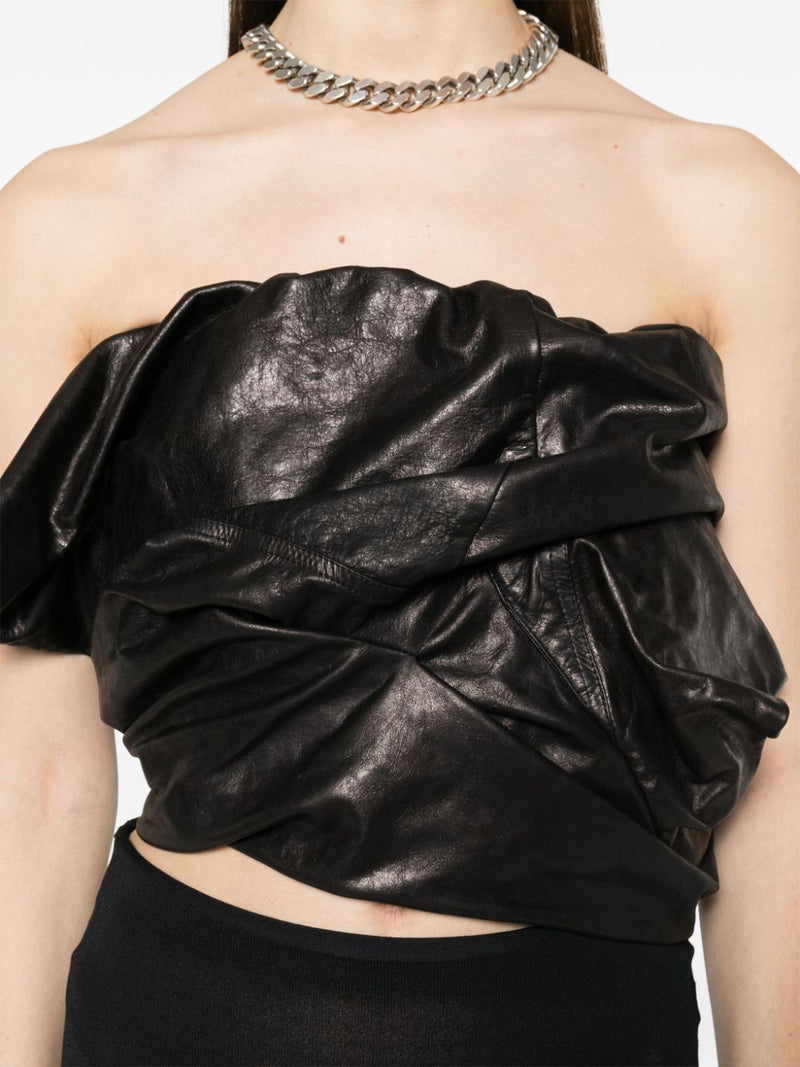 Rick Owens Rick Owens Draped leather bustier