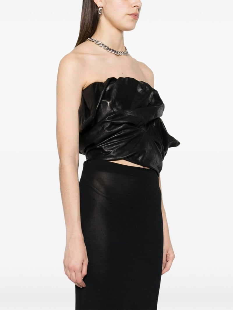 Rick Owens Rick Owens Draped leather bustier