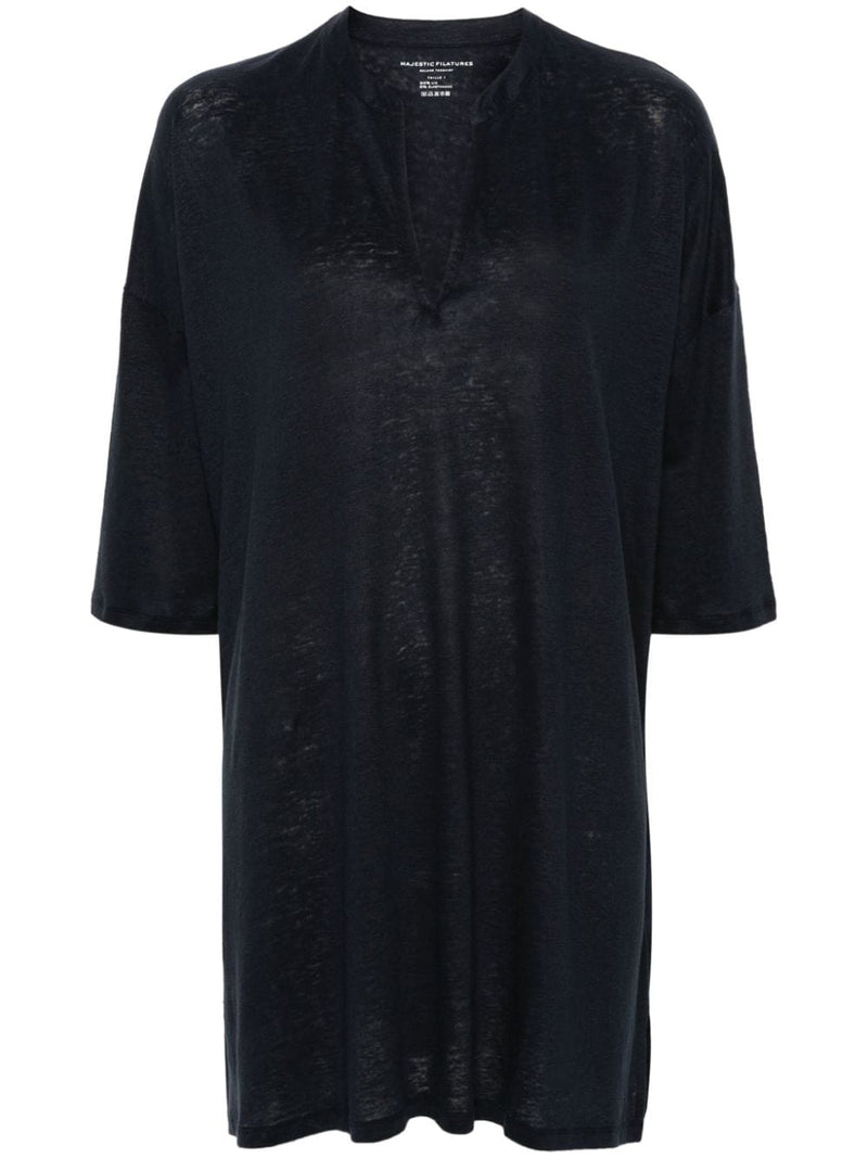 Majestic Majestic Conscious Criteria page Linen blend tunic dress