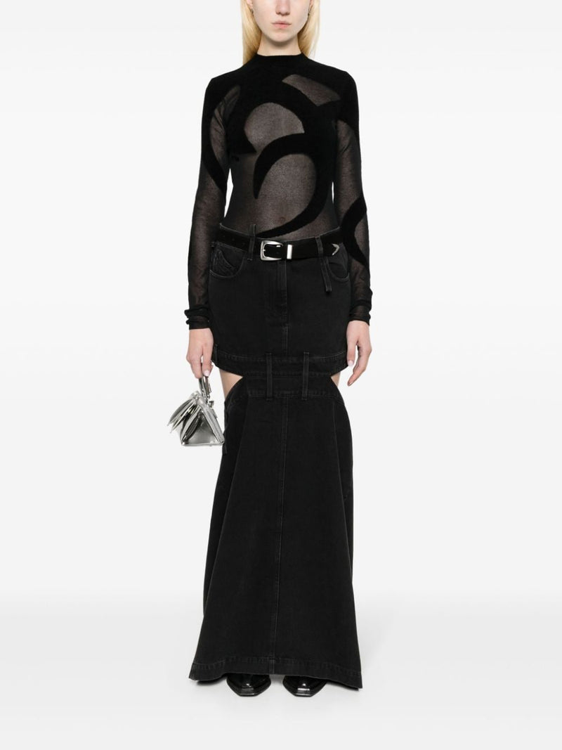 The Attico Denim skirt - Style 191D068100 | Urbalenti™ NYC