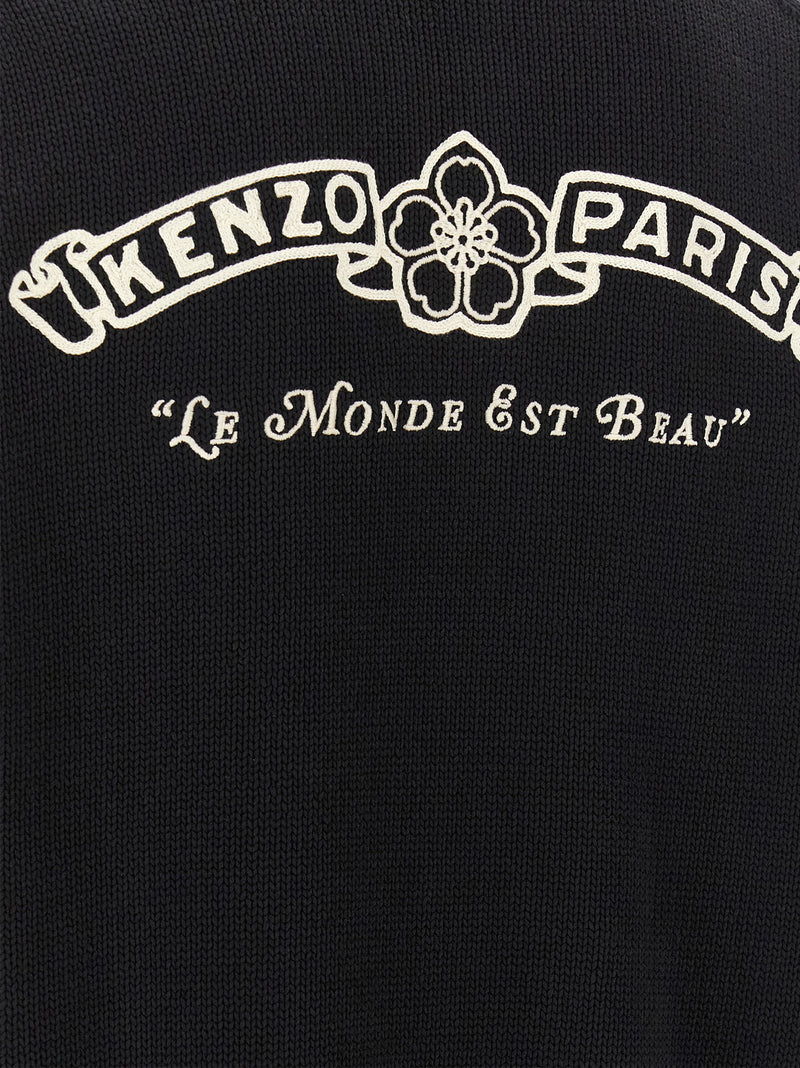 Kenzo Bicolor Cotton Cardigan