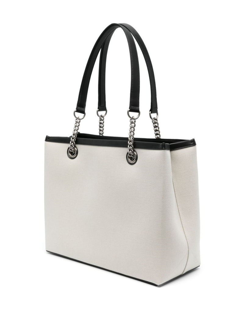 Balenciaga Logo Print Canvas Tote Bag | Urbalenti™ NYC
