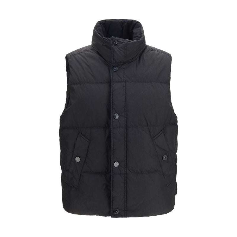 Stone Island Black Goose Down Sleeveless Jacket