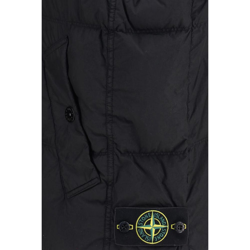 Stone Island Black Goose Down Sleeveless Jacket