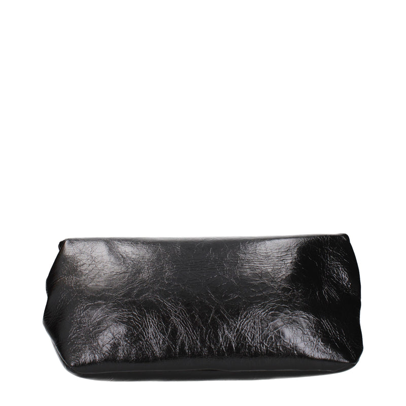 Jil Sander Black Leather Clutch Bag