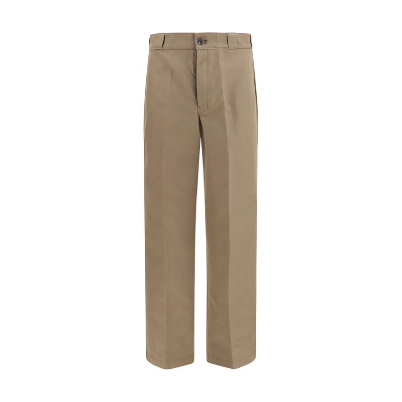 Prada Brown Cotton Casual Pants