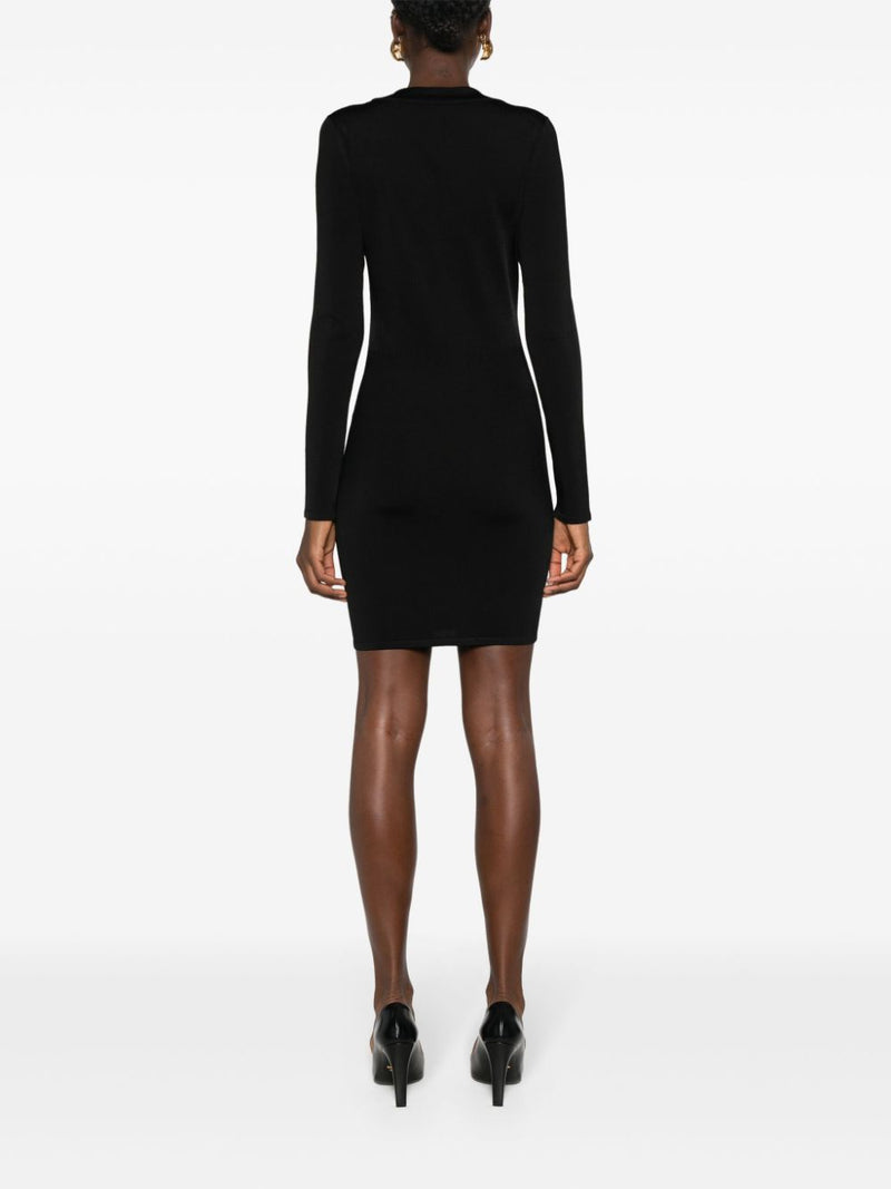 Saint Laurent Décolleté Mini Dress | Urbalenti™ NYC