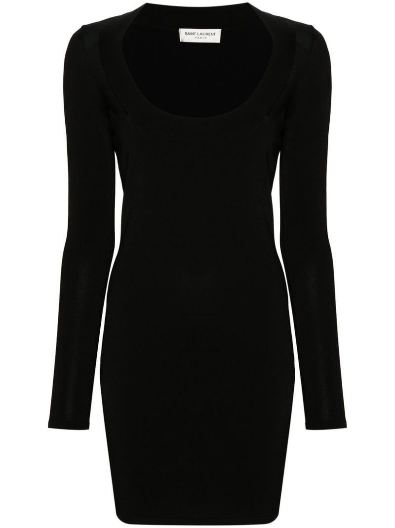 Saint Laurent Décolleté Mini Dress | Urbalenti™ NYC
