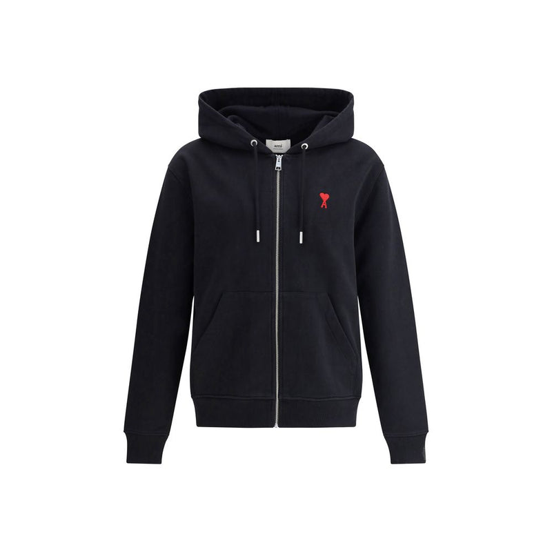 Ami Paris Black Cotton Sweatshirt