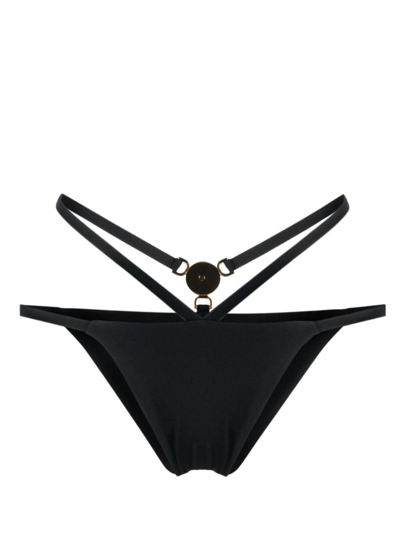 Versace Medusa-plaque strappy bikini bottoms | Urbalenti™ NYC