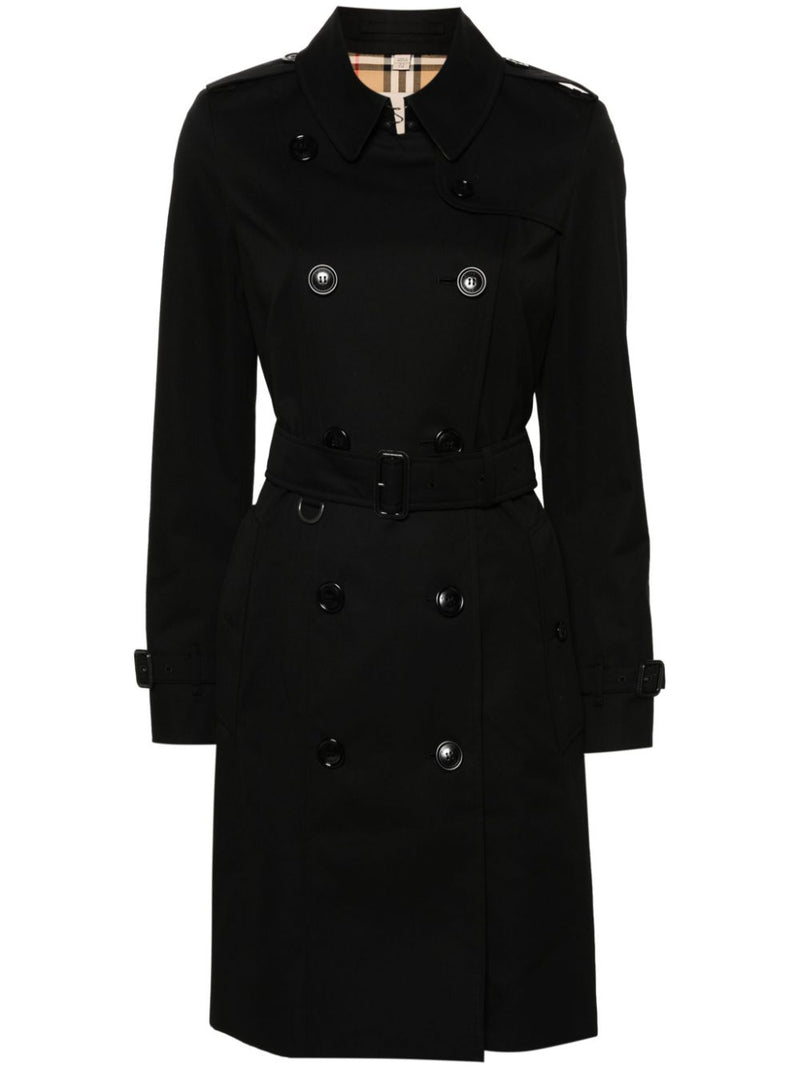 Burberry gabardine-weave trench coat | Urbalenti™ NYC