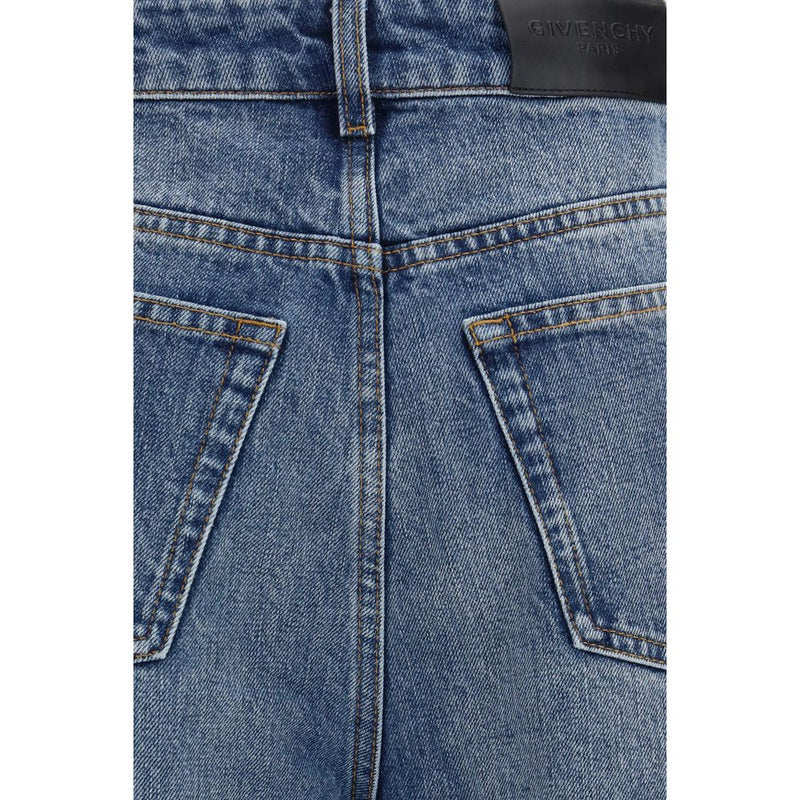 Givenchy Blue Cotton Relaxed Fit Jeans