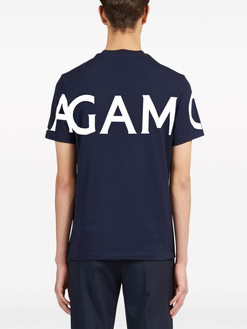 Ferragamo Logo cotton t-shirt | Urbalenti™ NYC