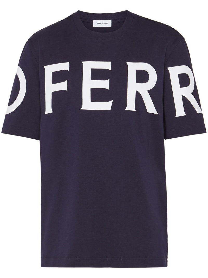 Ferragamo Logo cotton t-shirt | Urbalenti™ NYC