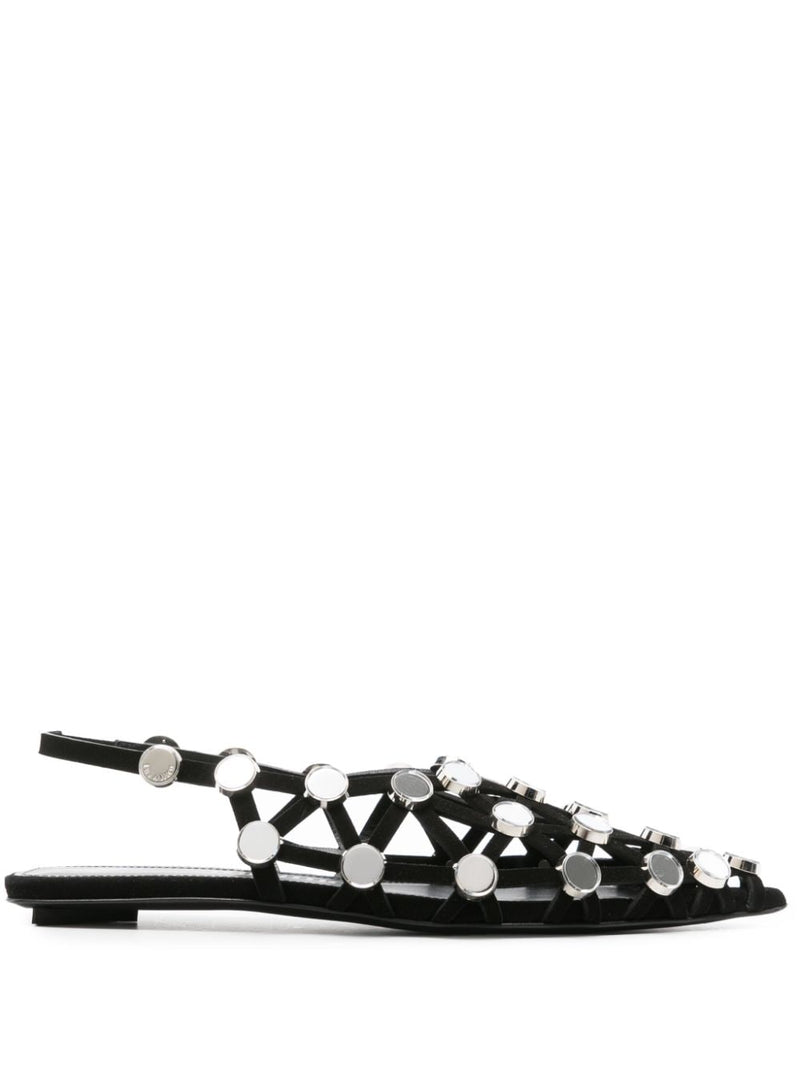 The Attico ''Grid'' Black Ballerina | Urbalenti™ NYC