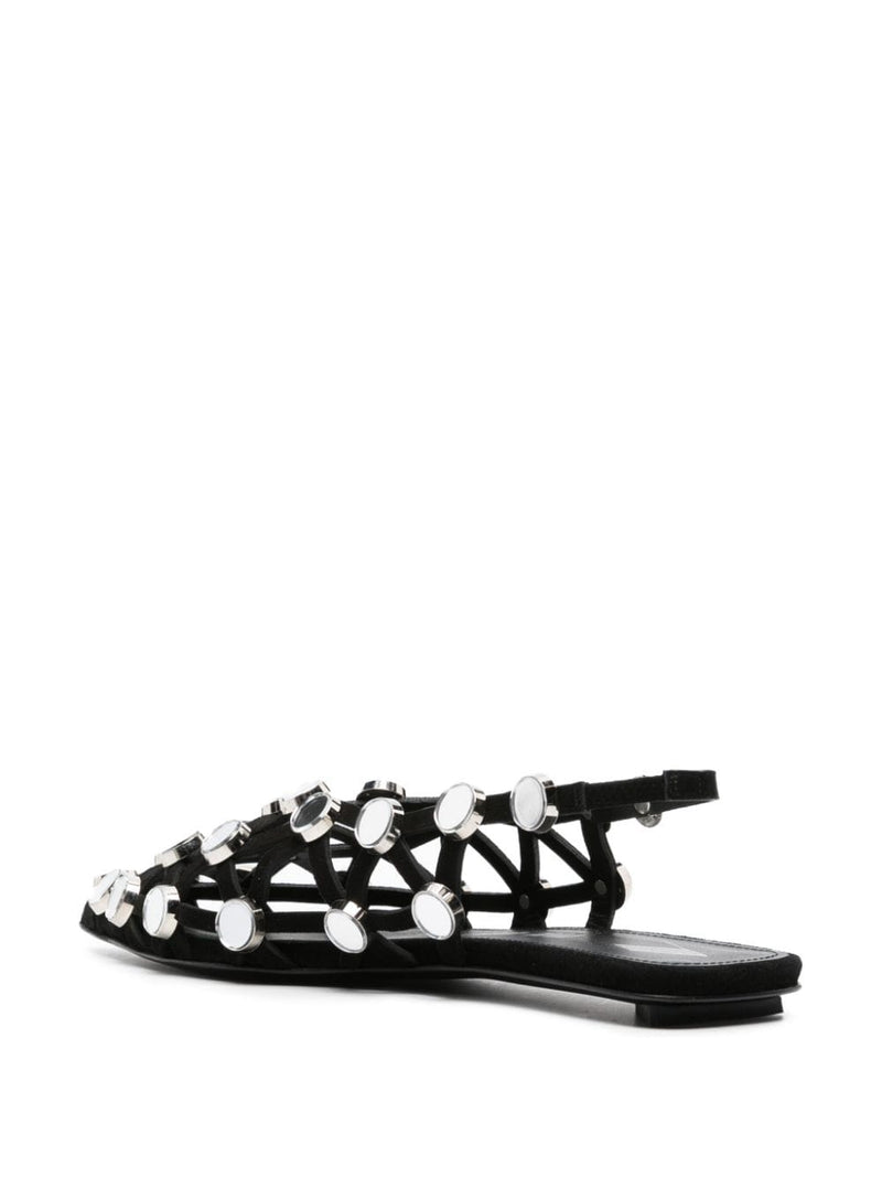 The Attico ''Grid'' Black Ballerina | Urbalenti™ NYC