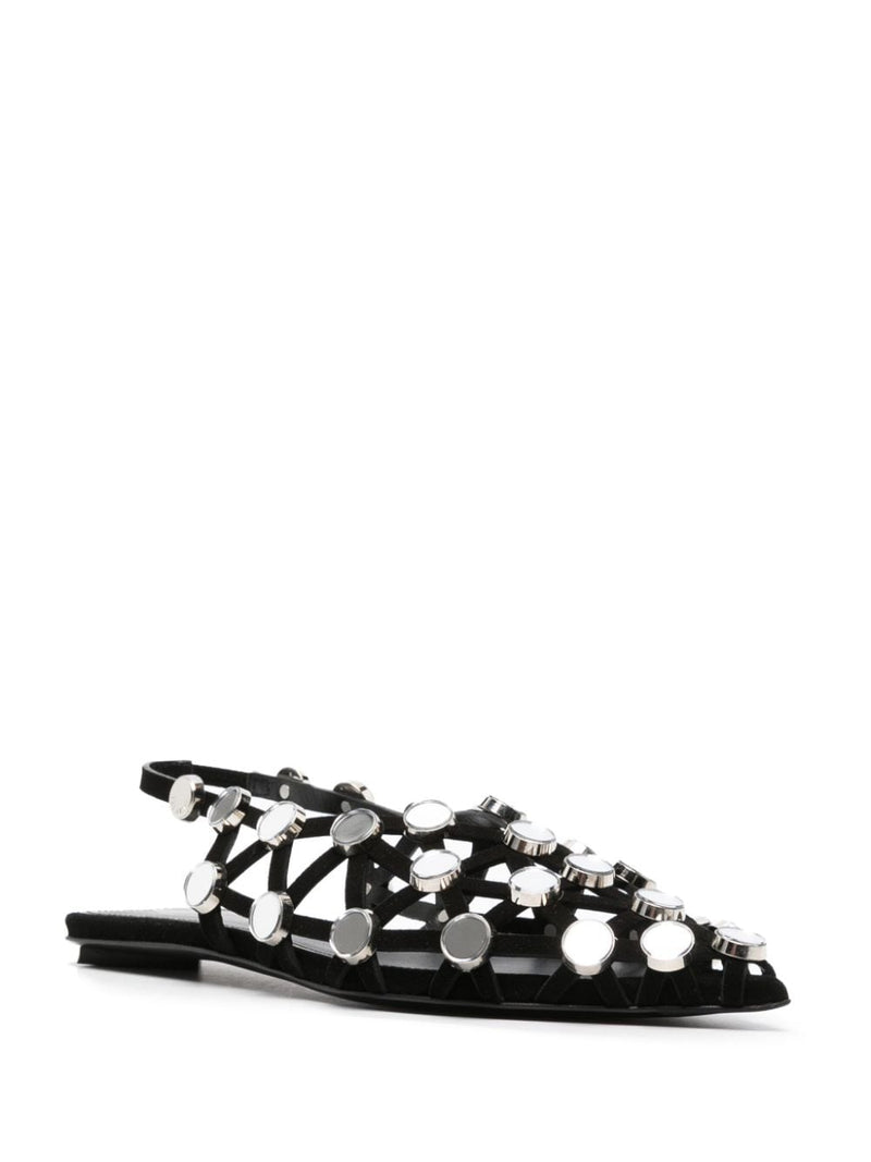 The Attico ''Grid'' Black Ballerina | Urbalenti™ NYC