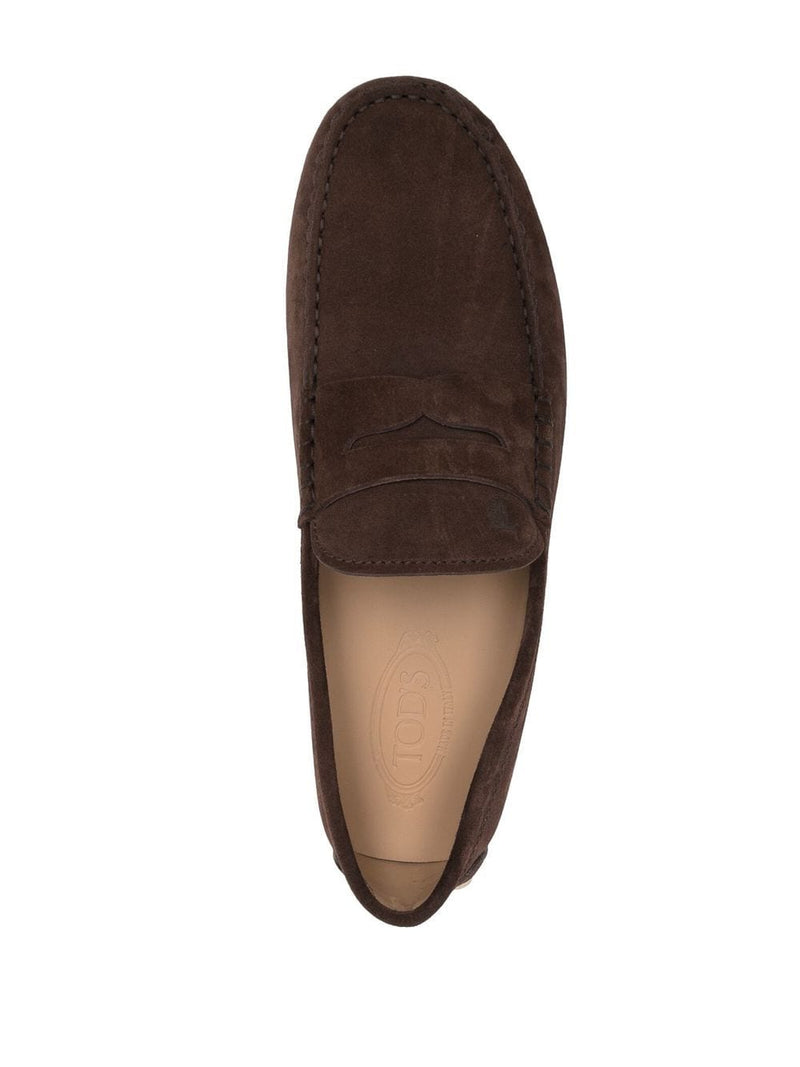 Tod'S Gommino Suede Moccasin - Brown Suede | Urbalenti™ NYC